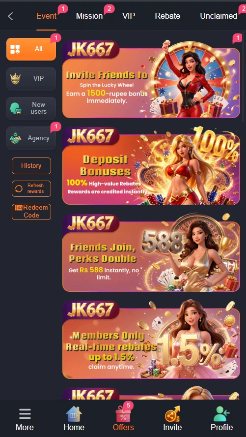 JK667 Game Download Banner Image