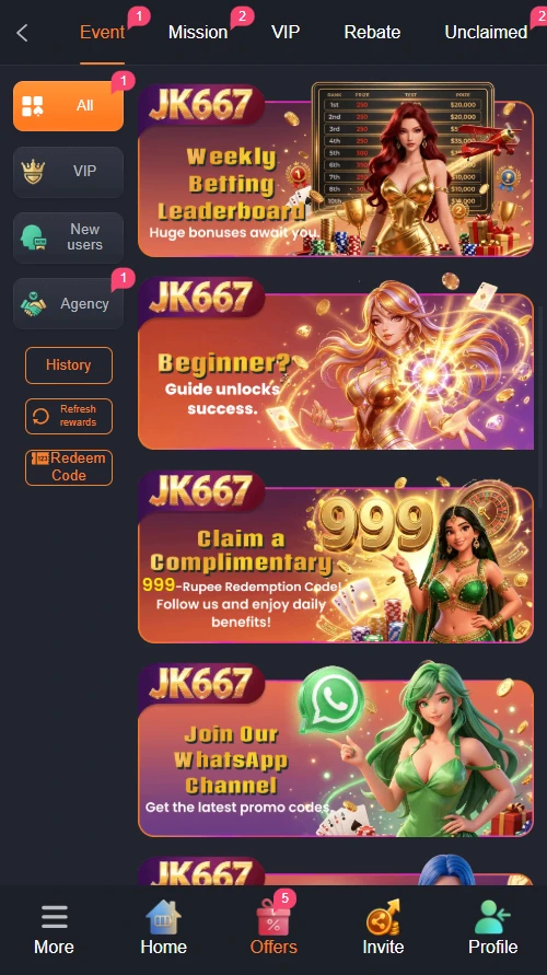 JK667 Game Apk Banner Image